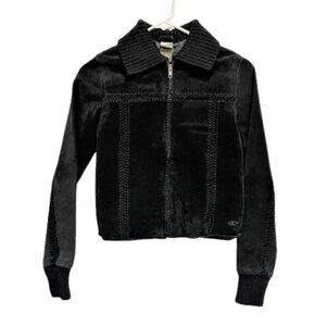 O'Neill black suede leather jacket.